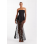 ASOS DESIGN Premium moulded dress with embellished maxi skirt
