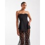 ASOS DESIGN Premium moulded dress with embellished maxi skirt