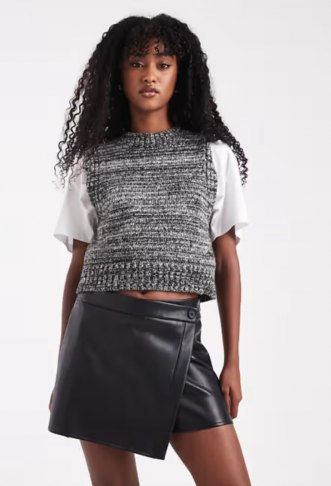 ASOS DESIGN faux leather...