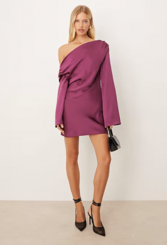 ASOS DESIGN satin drape...