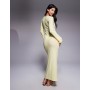 Missyempire beach sheer knit keyhole maxi dress