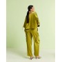 ASOS DESIGN satin utility barrel trousers