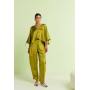 ASOS DESIGN satin utility barrel trousers