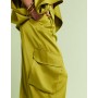 ASOS DESIGN satin utility barrel trousers