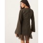 ASOS DESIGN mini dress with ruched bodice