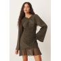 ASOS DESIGN mini dress with ruched bodice