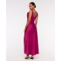 Abercrombie & Fitch cowl neck draped maxi dress in sangria