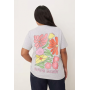 ASOS DESIGN Curve regular fit t-shirt with flower market art graphic