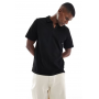 Jack & Jones ribbed polo in black
