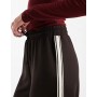 ONLY Tall side stripe wide leg trouser in chocolate