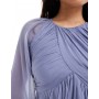 ASOS DESIGN raglan sleeve wafty mini dress with open back