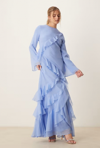 ASOS DESIGN fluted long...