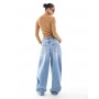 ASOS DESIGN high waisted barrel leg jeans