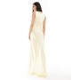 Six Stories Bridesmaid cowl neck satin maxi dress