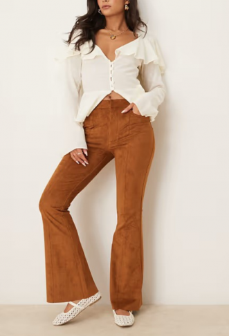 ASOS DESIGN faux suede...