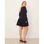 ASOS DESIGN Curve long sleeve pleated skirt mini dress