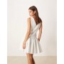 ASOS DESIGN dropped waist mini dress with full skirt