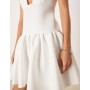 ASOS DESIGN dropped waist mini dress with full skirt