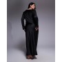 TFNC Plus high neck long sleeve midi dress
