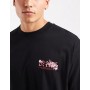 ASOS DESIGN relaxed t-shirt with floral chest graphic