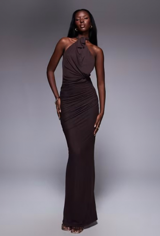ASOS DESIGN mesh twist bust...