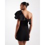 ASOS DESIGN structured one shoulder mini dress