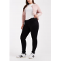ONLY Curve Augusta high waisted skinny jeans in black