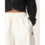 Adidas Originals wide leg satin joggers in cream