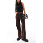 ONLY Madison wide leg jeans in brown leopard