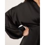 Gina Tricot v neck satin batwing sleeve mini dress