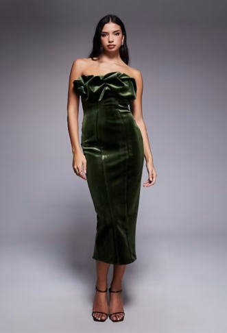 ASOS DESIGN bonded velvet...