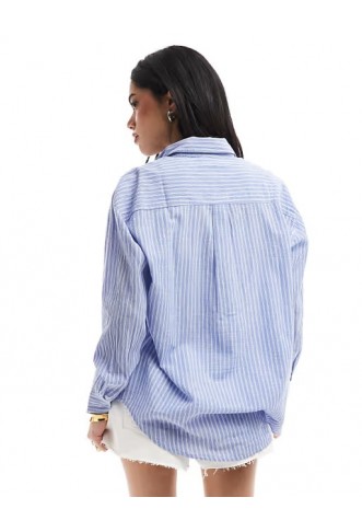 Cotton On long sleeve shirt in stripe texture
