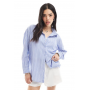 Cotton On long sleeve shirt in stripe texture