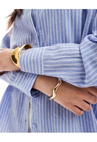 Cotton On long sleeve shirt in stripe texture
