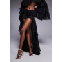 The Dolls House Circa Rebecca ruffle short co-ord in black