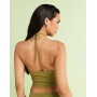 ASOS DESIGN co-ord embroidered halter neck top