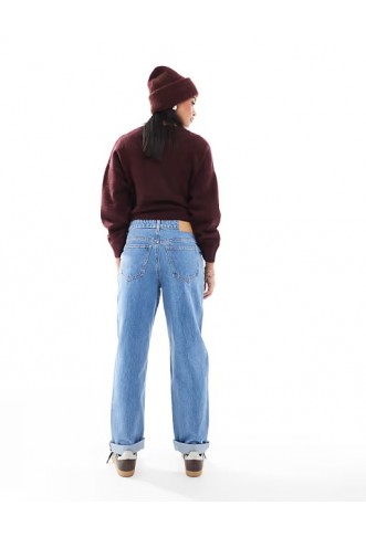 ASOS DESIGN Maternity high rise relaxed mom jeans