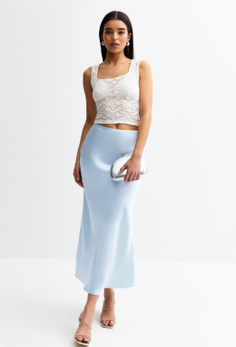 New Look satin bias midi...