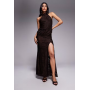 ASOS DESIGN devore lace halterneck maxi dress