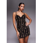 ASOS DESIGN brooch embellished mini dress