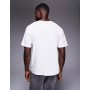 ADPT oversized t-shirt with casino print in white