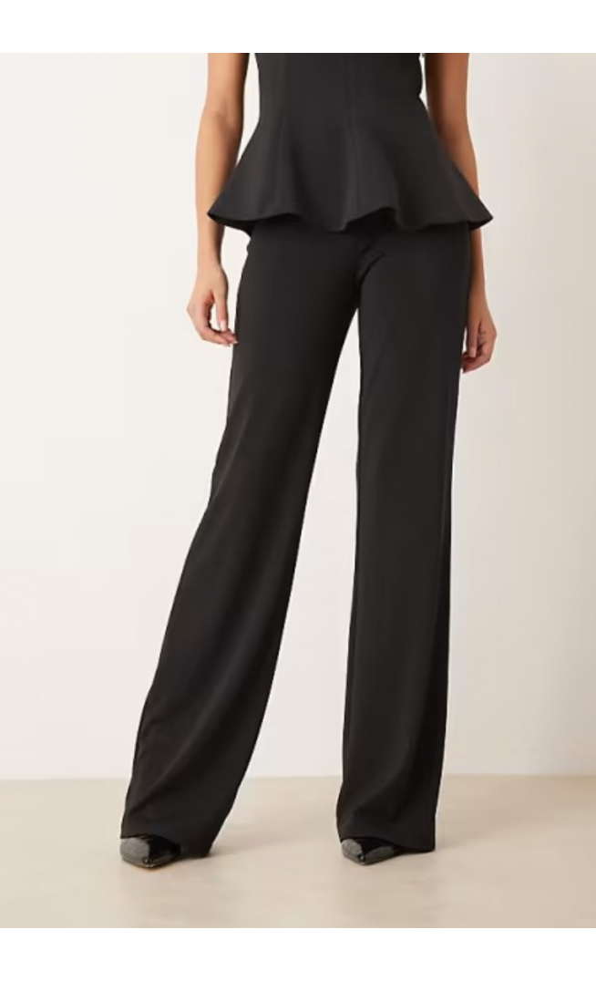 Mango Xcamilo straight trouser co-ord in black