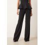 Mango Xcamilo straight trouser co-ord in black