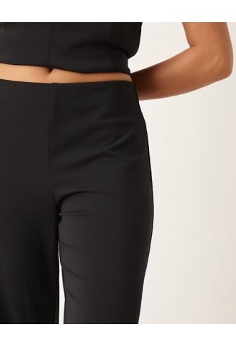 Mango Xcamilo straight trouser co-ord in black