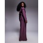 ASOS DESIGN high neck draped bodice maxi dress