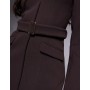Forever New belted blazer mini dress in chocolate brown