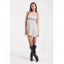 Hollister chiffon baydoll mini dress in polka dot