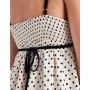 Hollister chiffon baydoll mini dress in polka dot