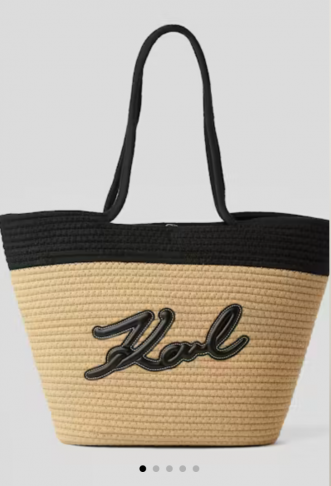 Signature Beach Basket Bag