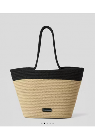 Signature Beach Basket Bag